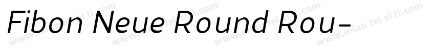 Fibon Neue Round Rou字体转换
